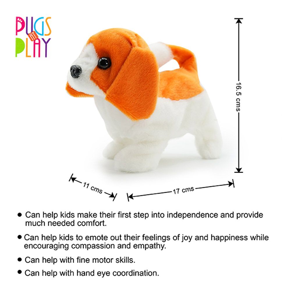 Pugs At Play - Battery Operated Walking Pet Buddy - 6.5-Inch