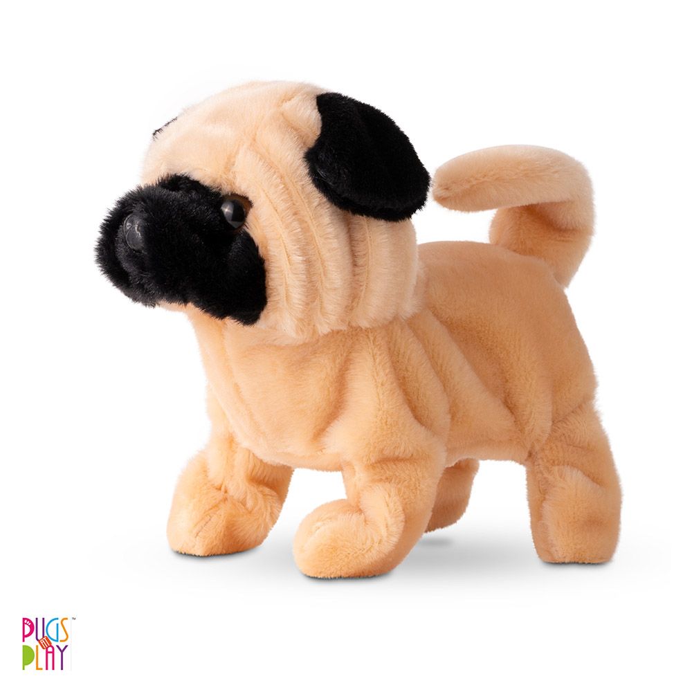 Pugs At Play - Battery Operated Walking Pet Pug - 6.5-Inch