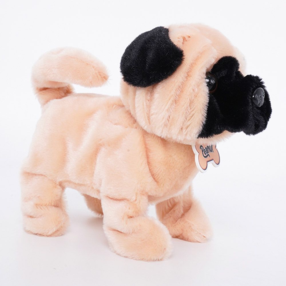 Pugs At Play - Battery Operated Walking Pet Pug - 6.5-Inch