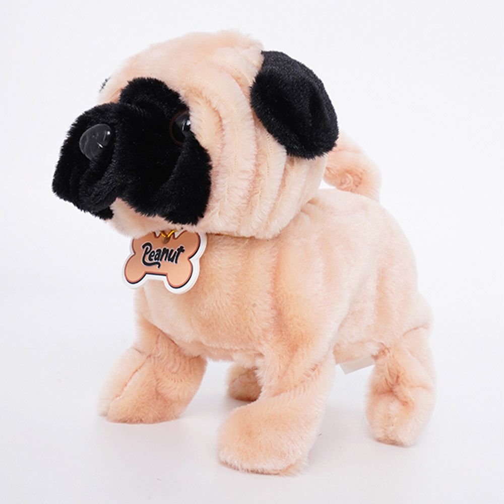 Pugs At Play - Battery Operated Walking Pet Pug - 6.5-Inch