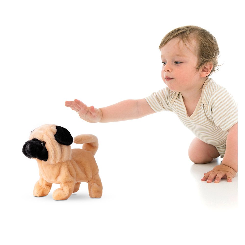 Pugs At Play - Battery Operated Walking Pet Pug - 6.5-Inch