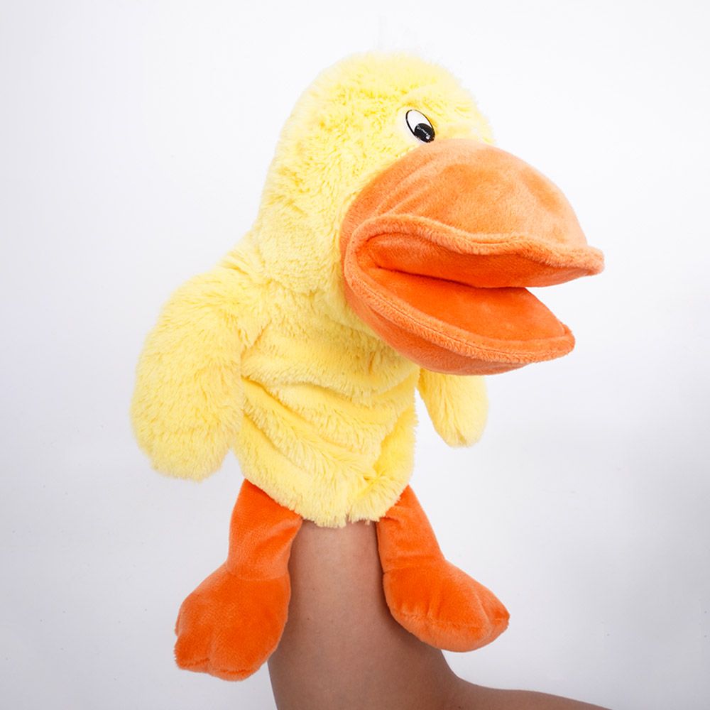 Pugs at Play - Battery Operated Puppet Duck - Yellow - 12-Inch