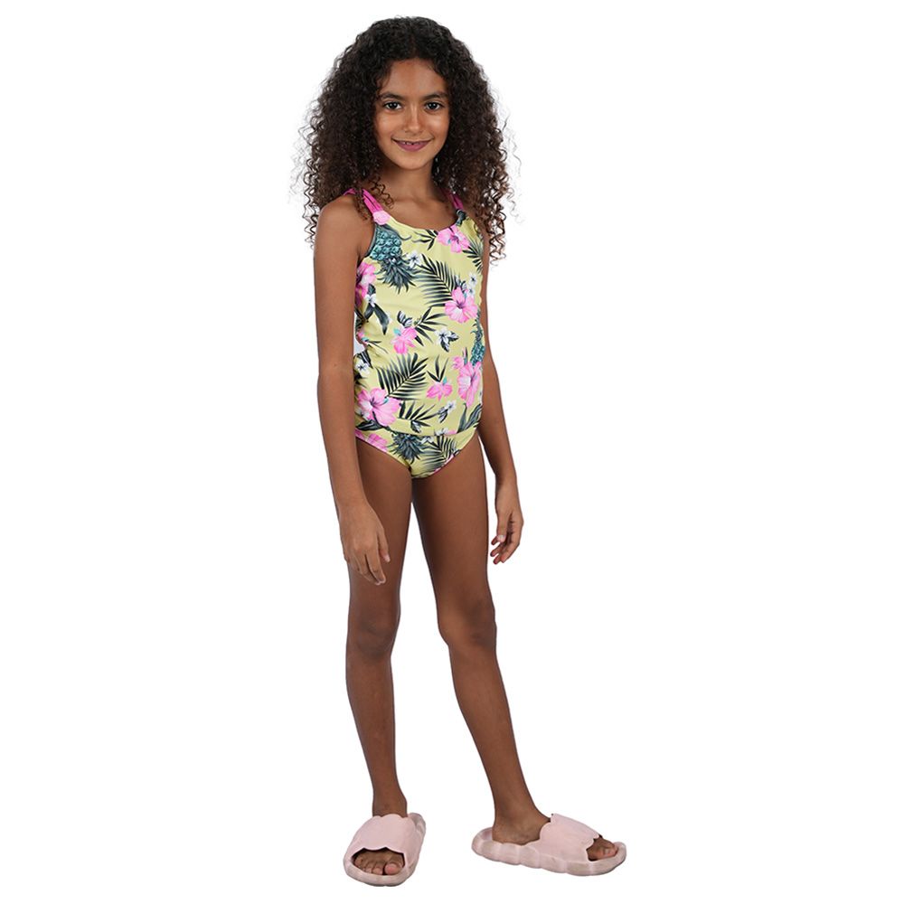 D' Daniela - 2pc-Set - Pineapple Sun Safe Swim Set