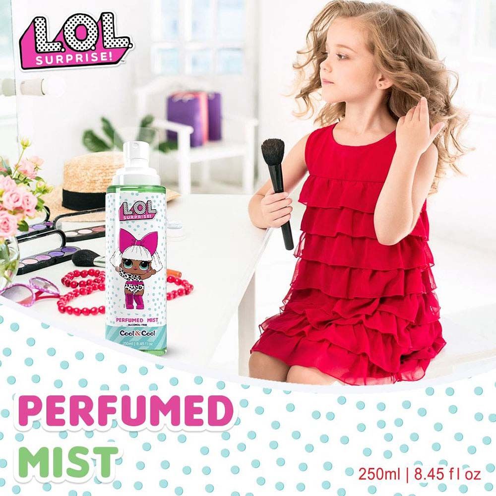 Cool & Cool - LOL Surprise Diva Alcohol Free Kids Perfumed Mist - 250ml