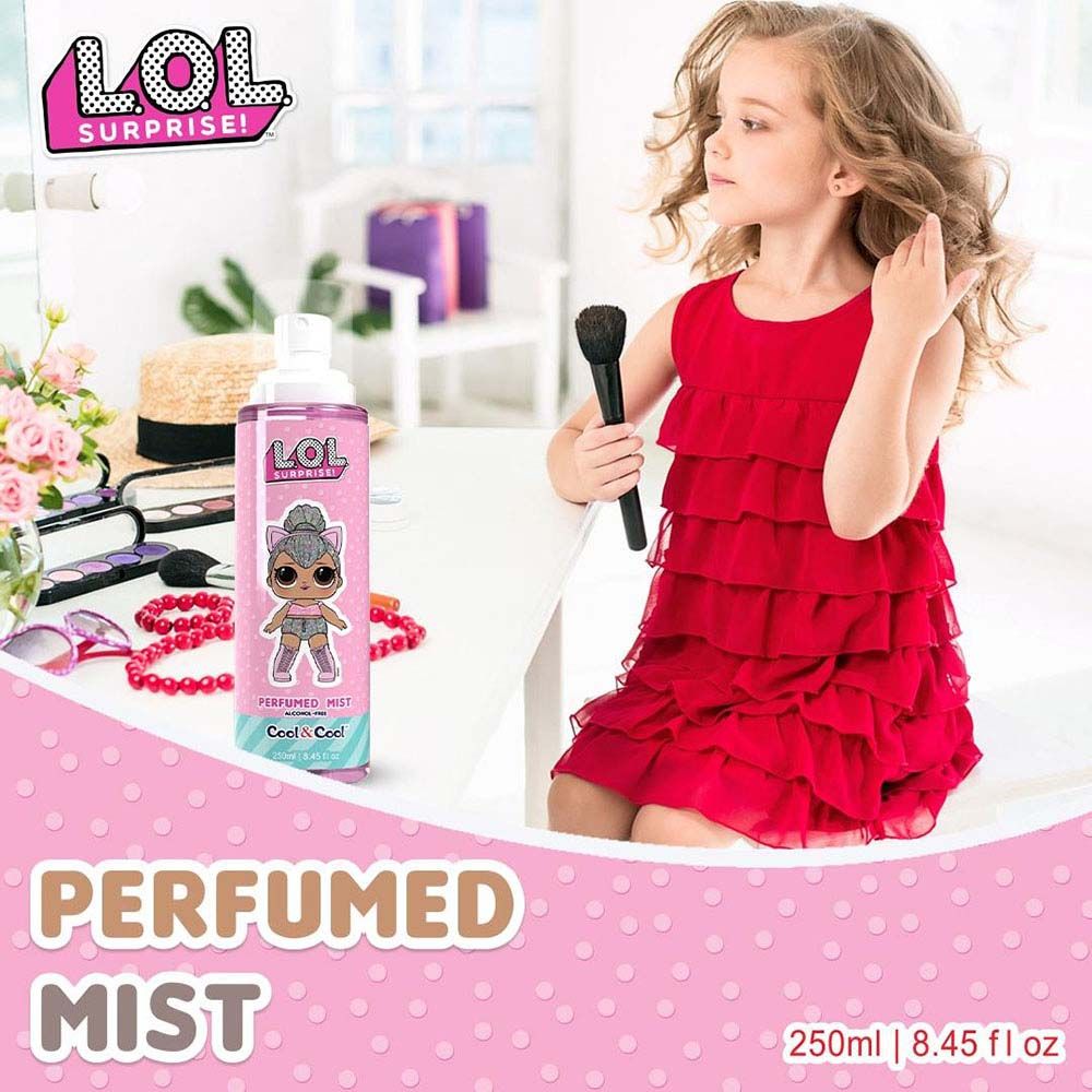 Cool & Cool - LOL Surprise Kitty Queen Alcohol Free Kids Perfumed Mist - 250ml