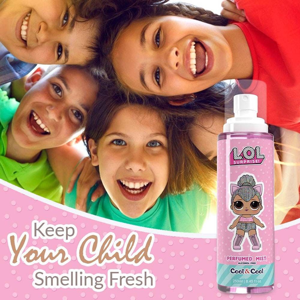 Cool & Cool - LOL Surprise Kitty Queen Alcohol Free Kids Perfumed Mist - 250ml