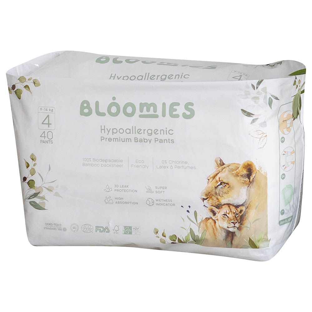 Bloomies - Premium Baby Pants - 9-14 kg - Size 4 - 40pcs