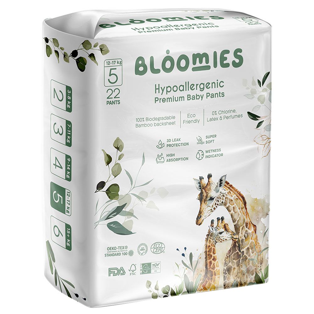 Bloomies - Premium Baby Pants - 12-17 kg - Size 5 - 22pcs