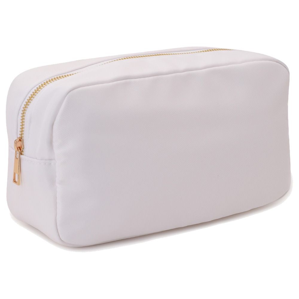 The Happy Tribe - Personalized Medium Pouch - White