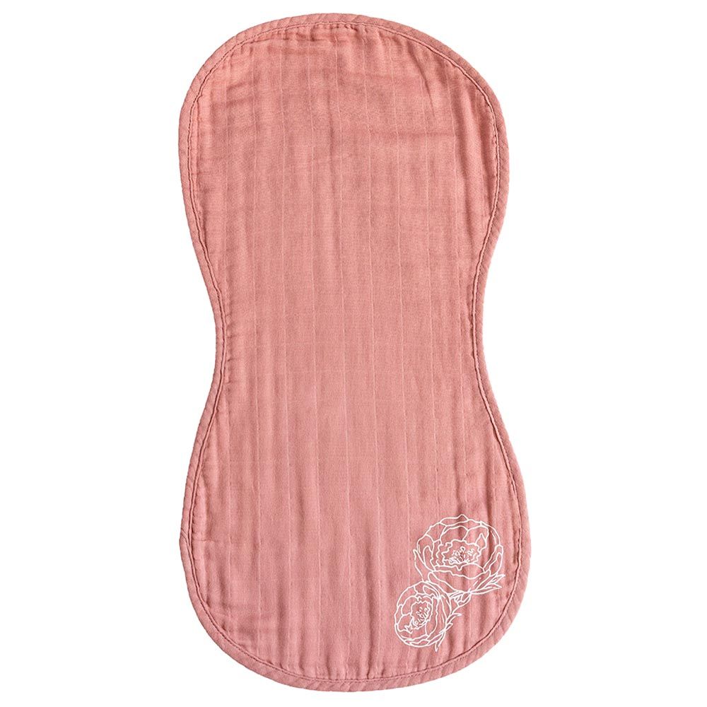 Pioen Baby - 100% Organic Cotton Burp Cloth - Deep Pink