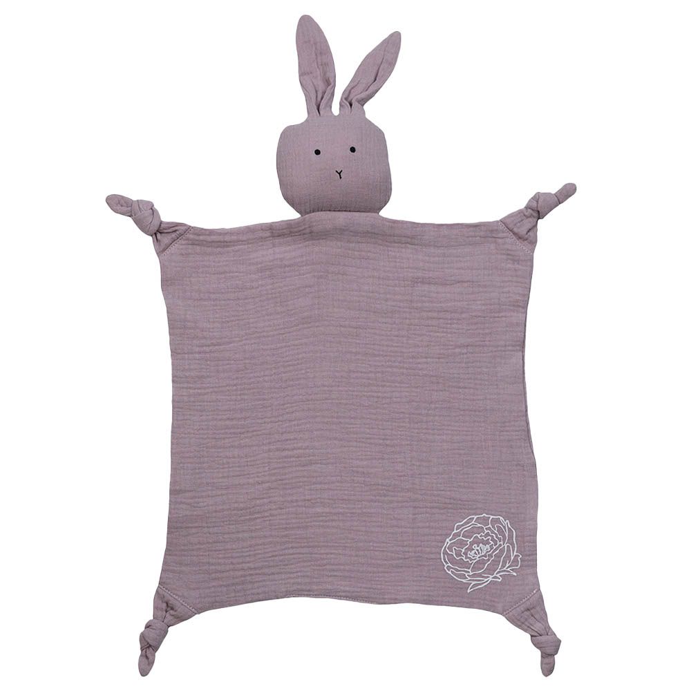 Pioen Baby - Bloom Bunny Baby Lovey Plush - Purple