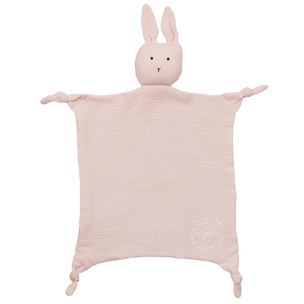 Pioen Baby - Bloom Bunny Baby Lovey Plush - Soft Pink