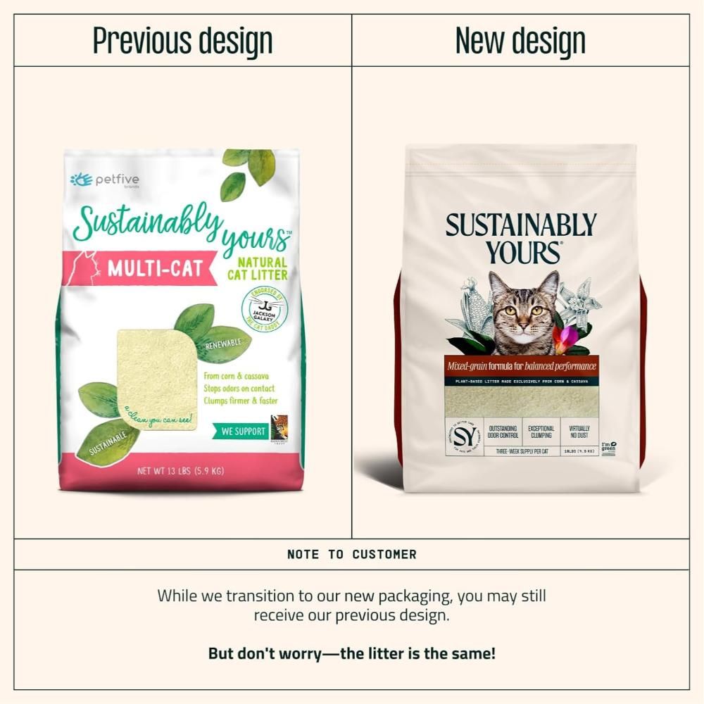 Sustainably Yours - Natural Cat Litter - 5.9Kg