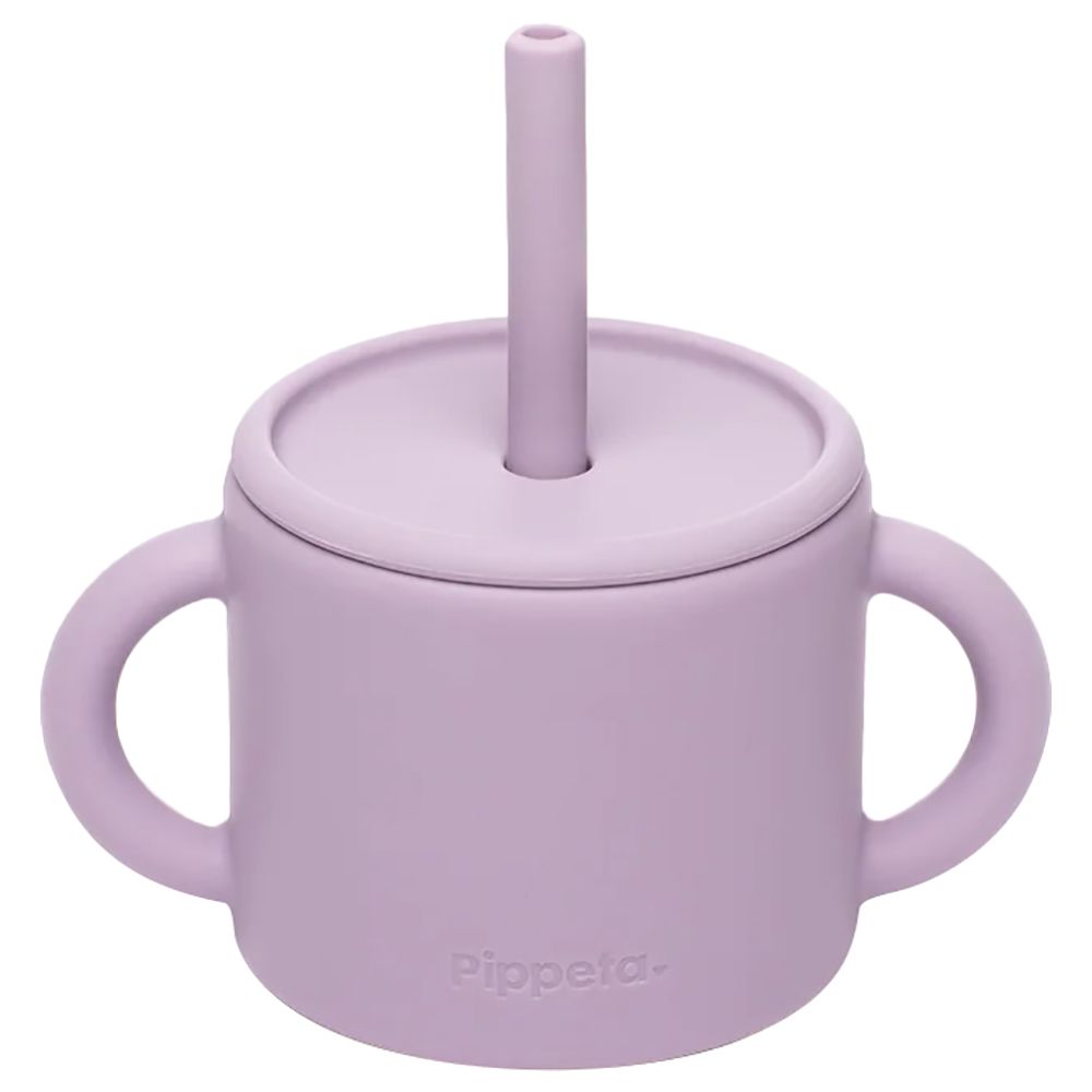 Pippeta - Silicone Cup & Straw - Lilac