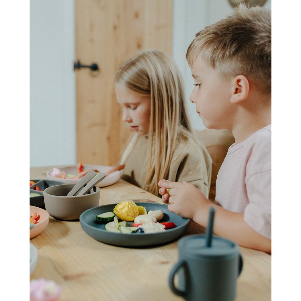 Pippeta - Silicone Spoon & Fork - Meadow Green