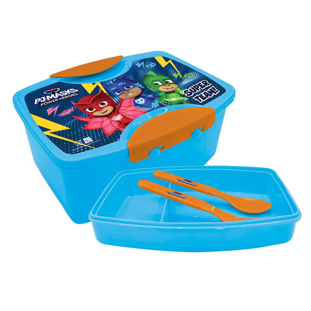 PJ Masks - Lunch Box With Fork And Spoon