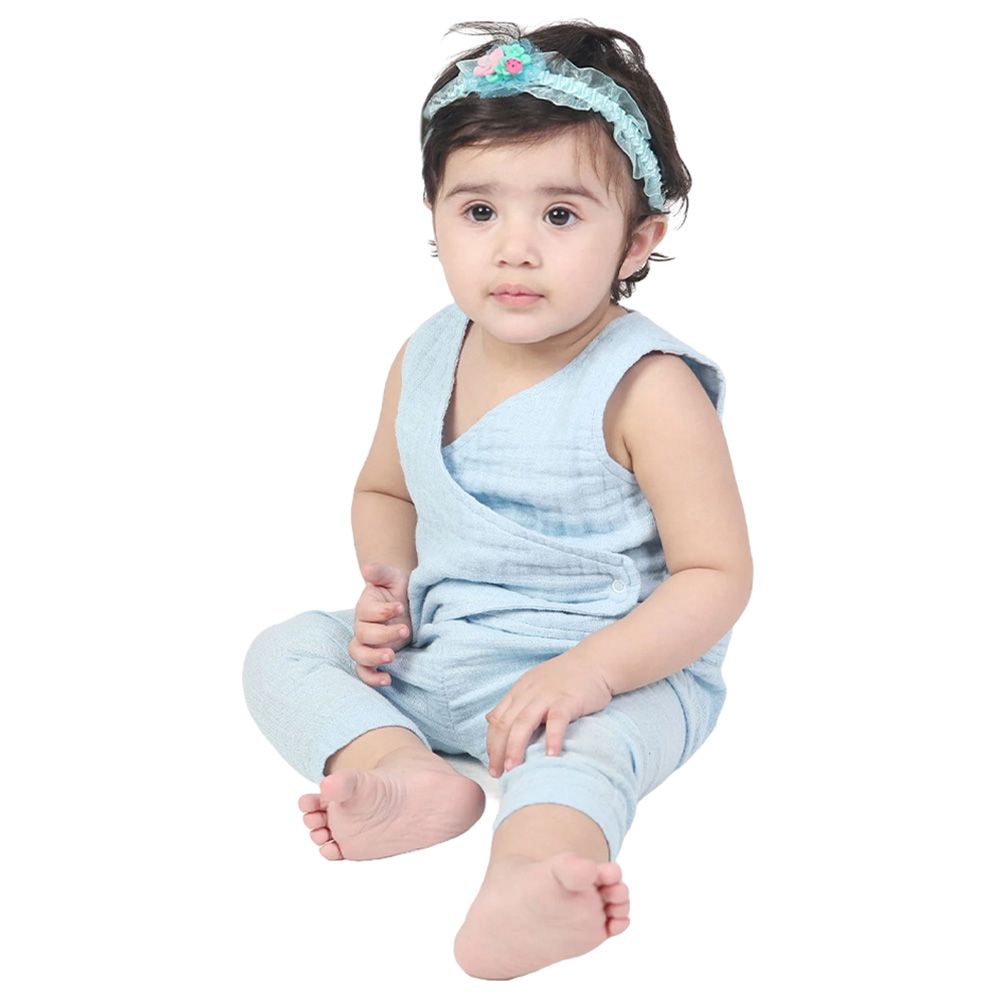 Prokids - 2pc-Set - Baby Girl's Bamboo Cotton Matching Set - Blue