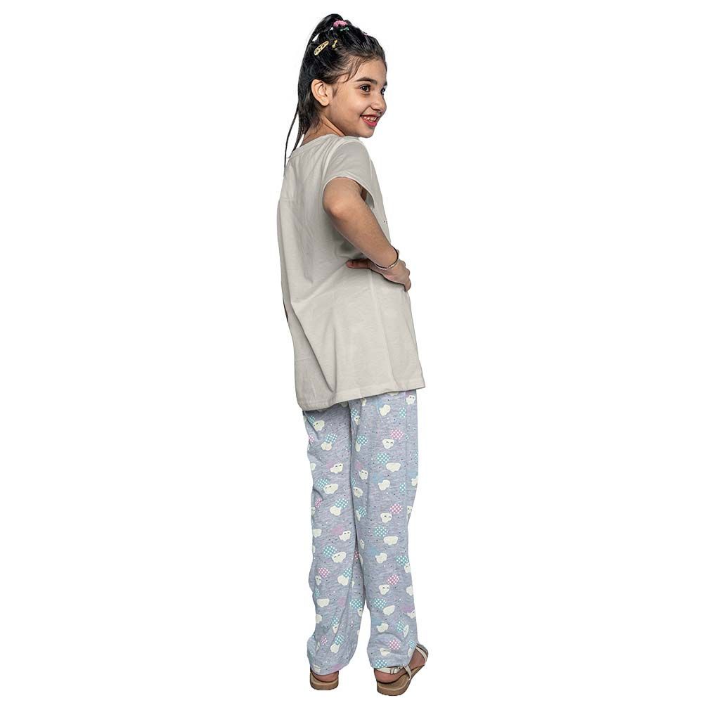 Prokids - 2pc-Set - Girl's Pyjama Night Suit - Grey