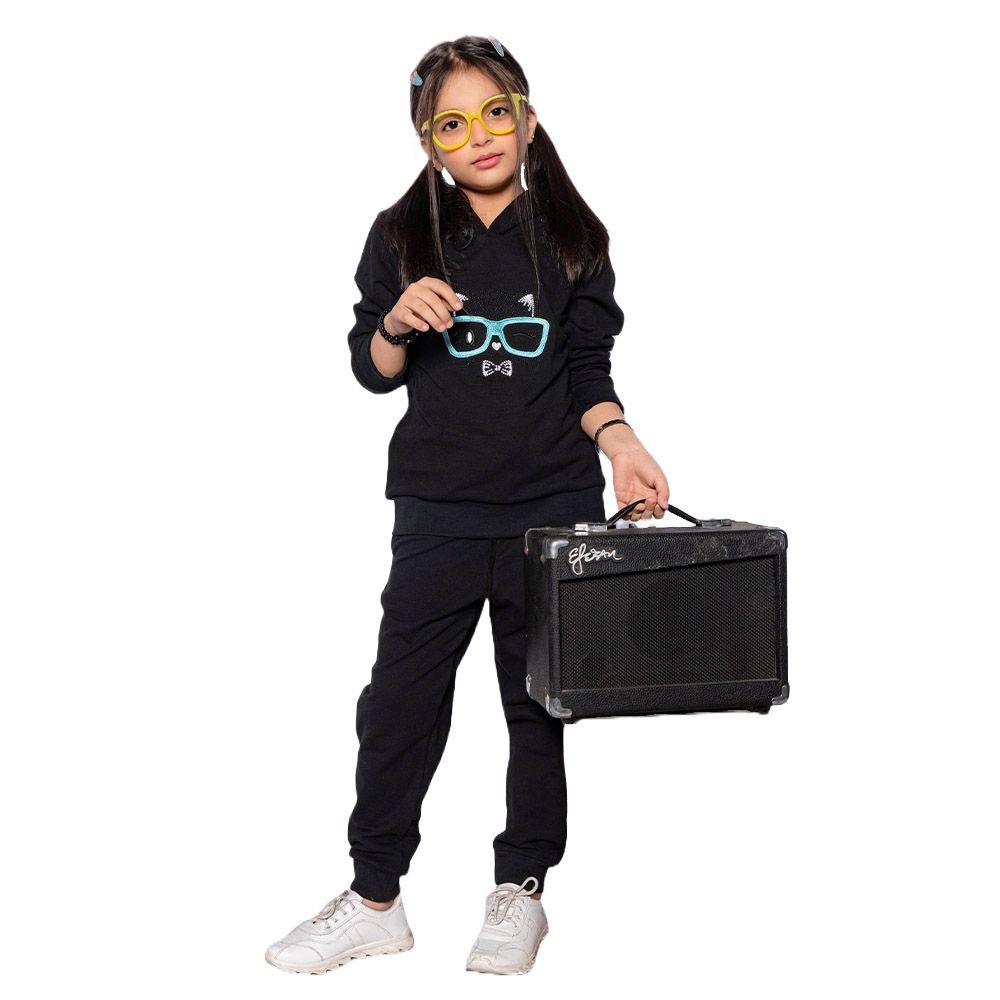 Prokids - 2pc-Set - Cozy Hoodie And Joggers - Black