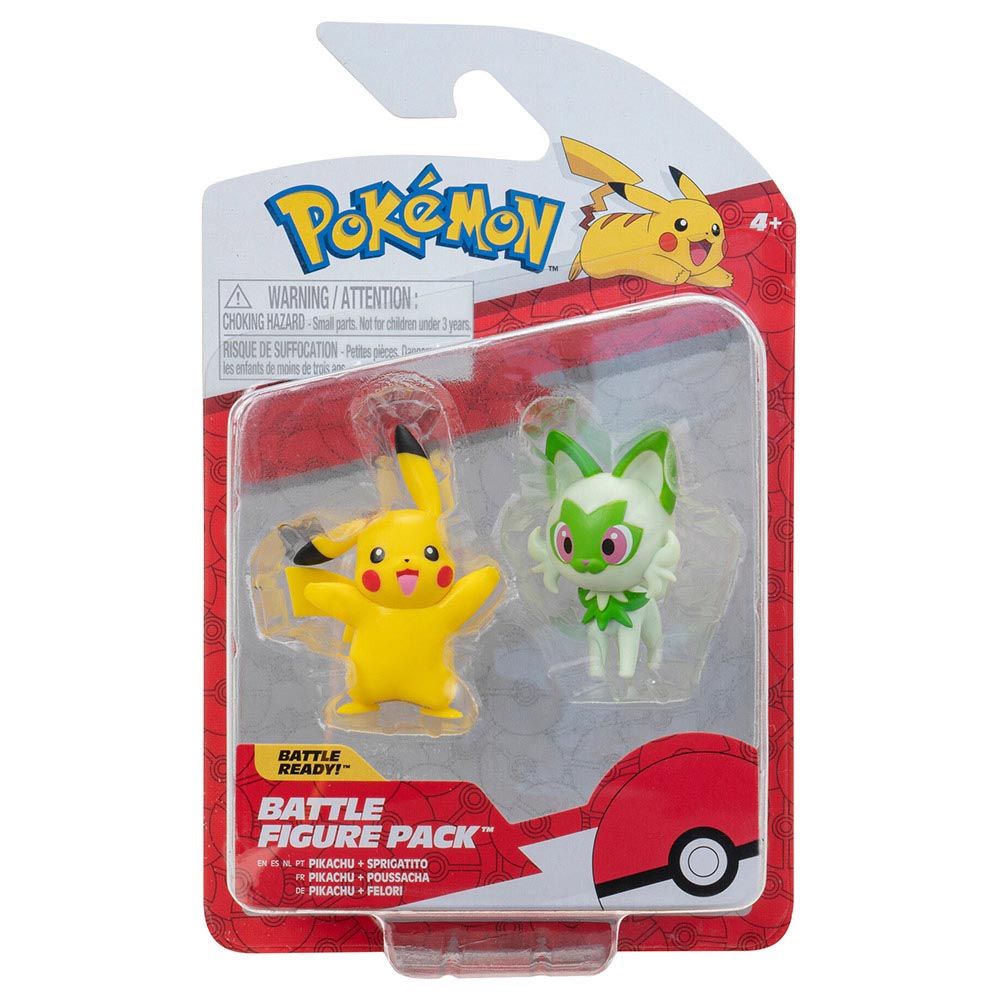 Pokemon - Battle Figure Pikachu & Sprigatito - 2pcs