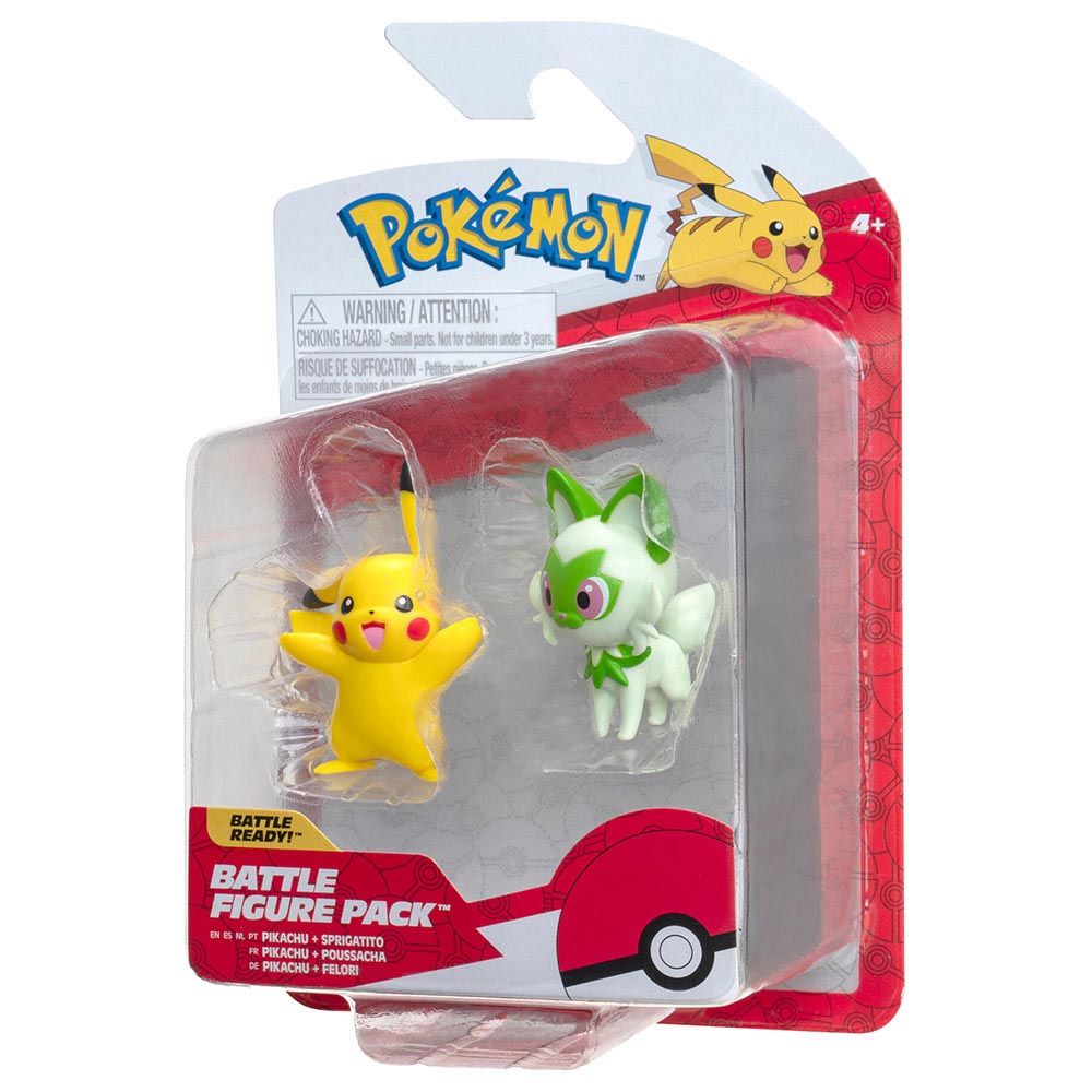 Pokemon - Battle Figure Pikachu & Sprigatito - 2pcs