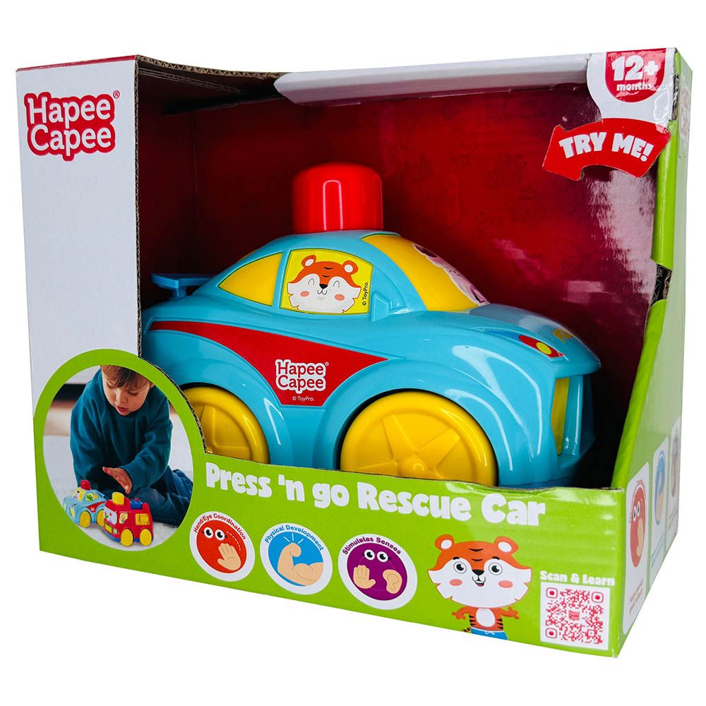 Hapee Capee - Press N Go Rescue Car