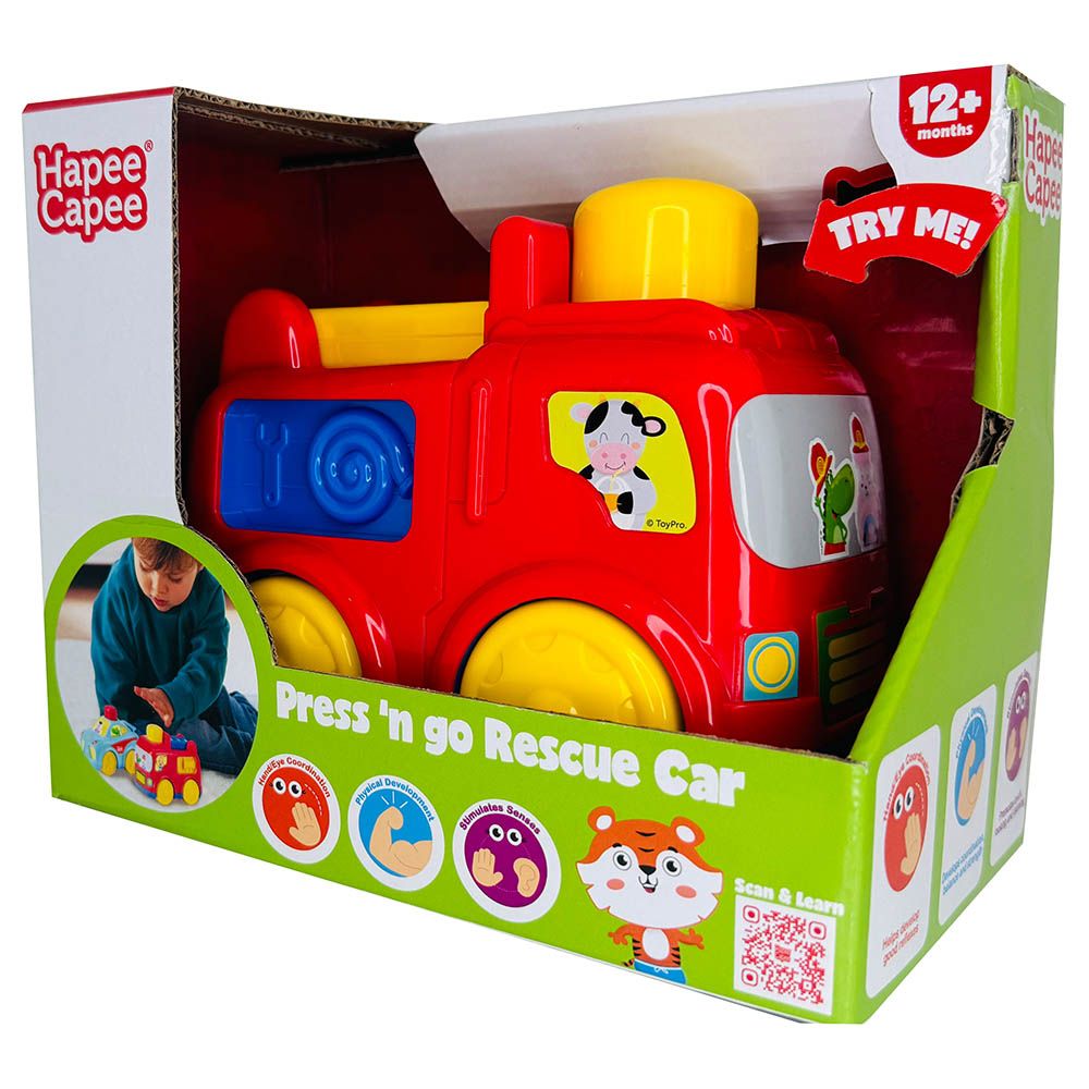 Hapee Capee - Press N Go Rescue Fire Engine