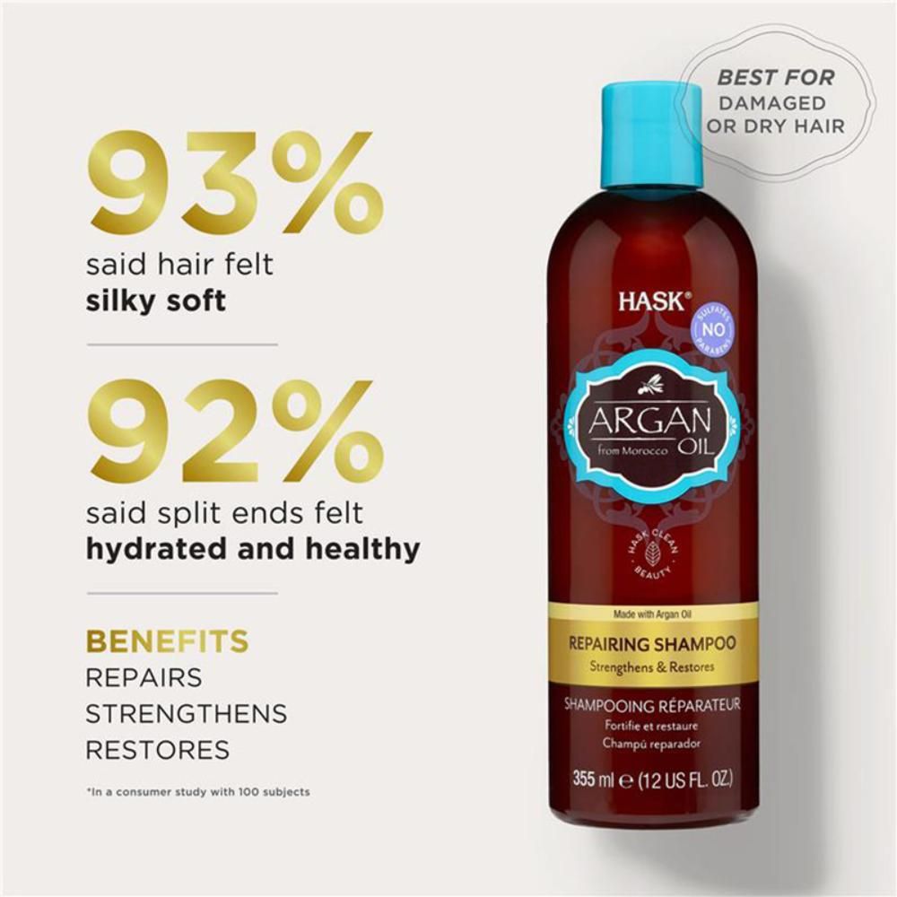 Hask Argan Oil Repairing Shampoo 1L