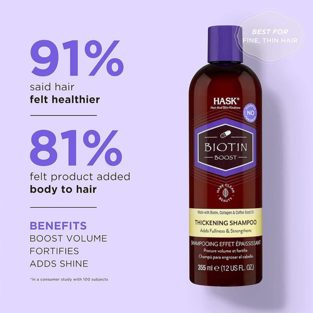 Hask Biotin Boost Thickening Shampoo 355ml