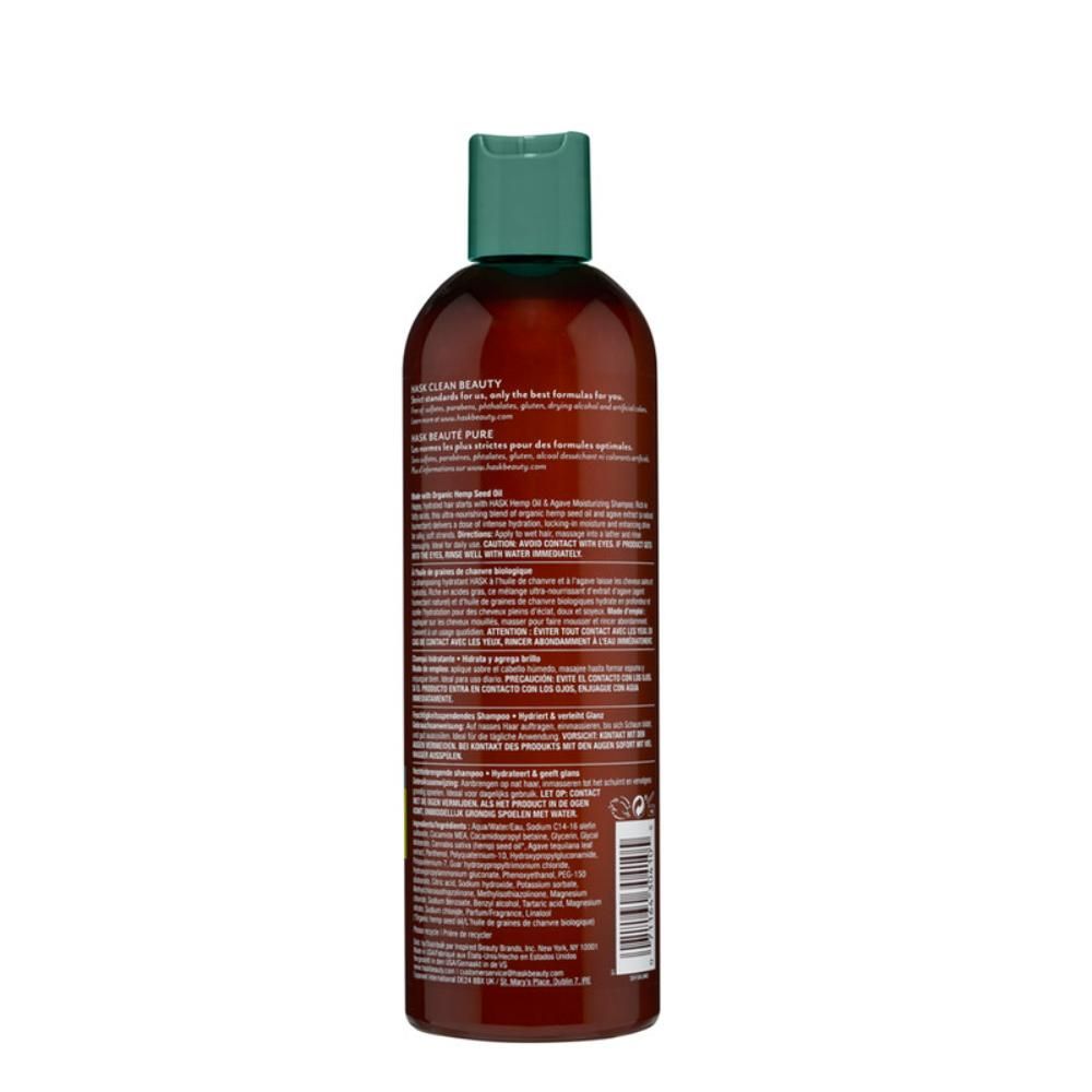 Hask - Hemp Oil & Agave Moisturizing Shampoo 355ml