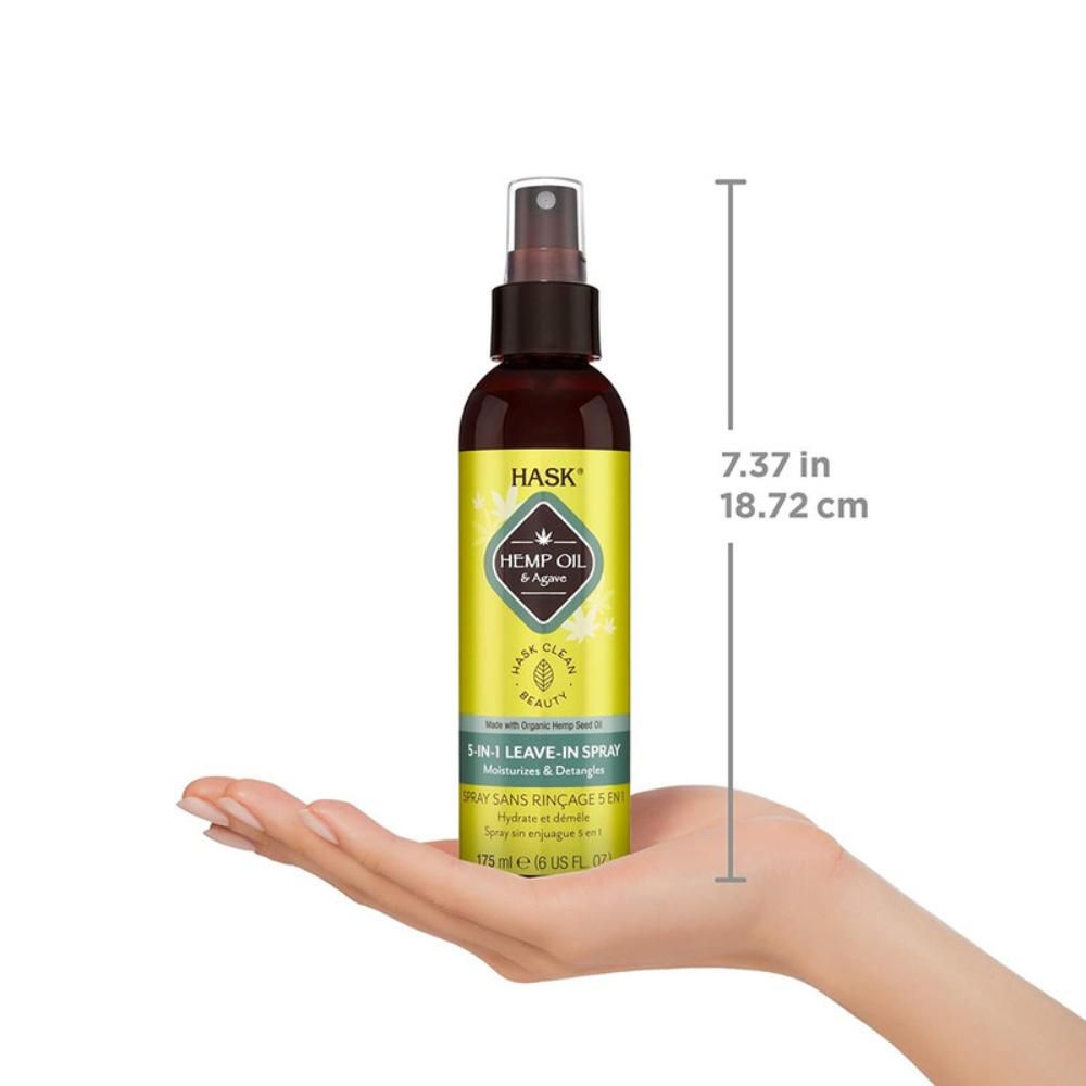 Hask - Hemp Oil & Agave 5-In-1 Leave In Spray 175ml