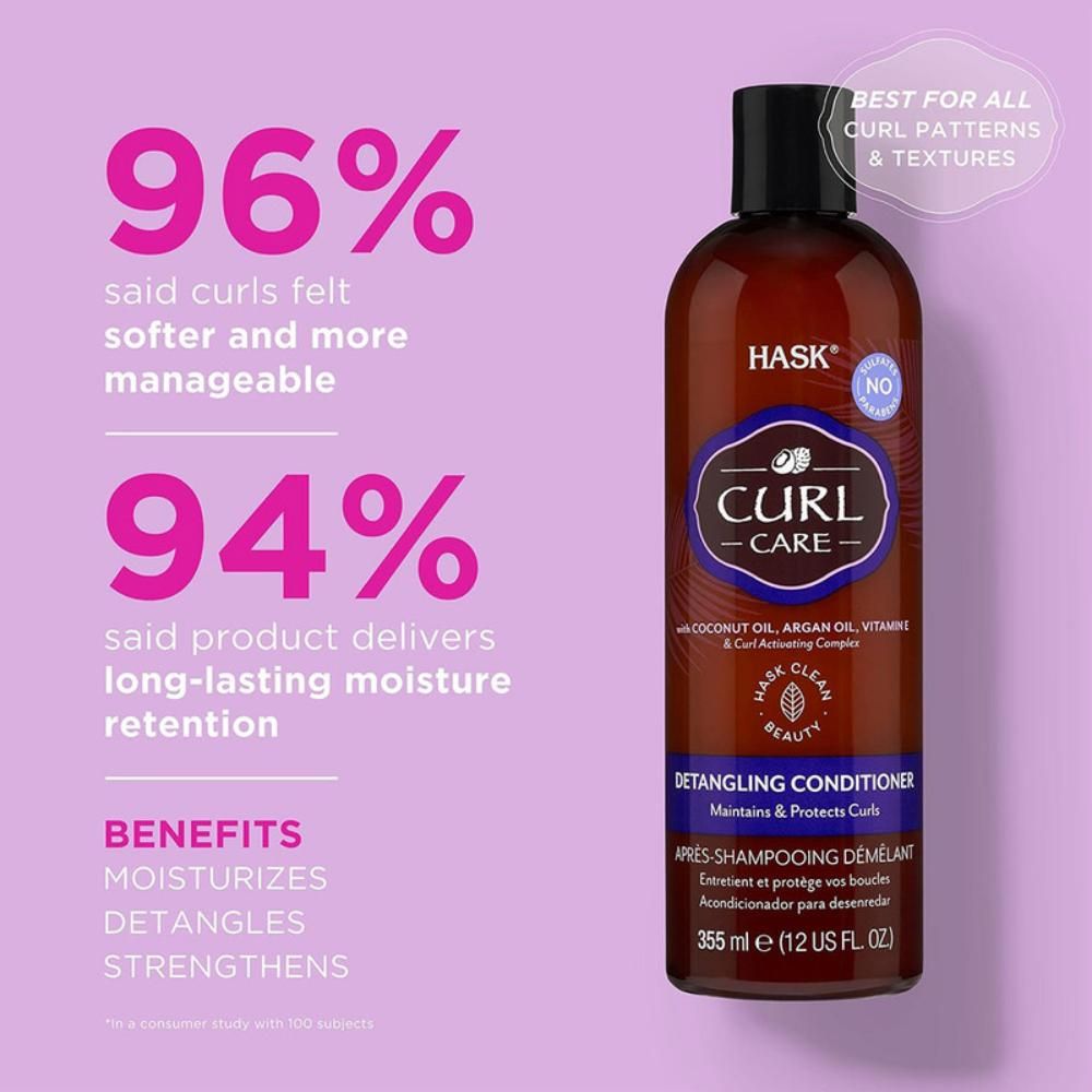 Hask - Curly Care Shampoo 355ml & Conditioner 355ml