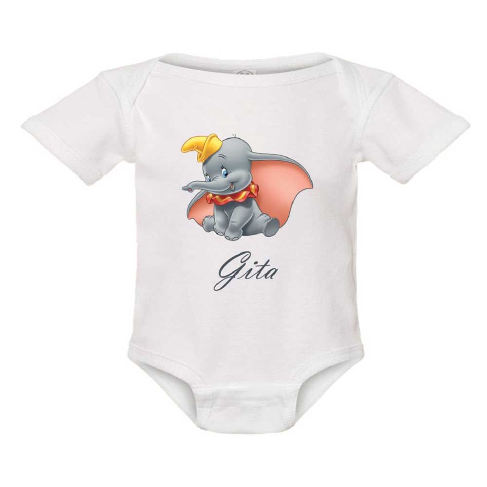 Pikkaboo - Personalized Baby Bodysuit - White