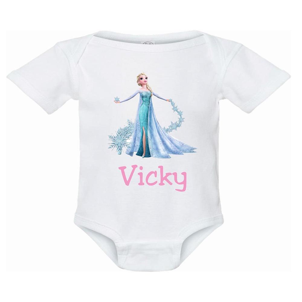 Pikkaboo - Personalized Baby Bodysuit - White