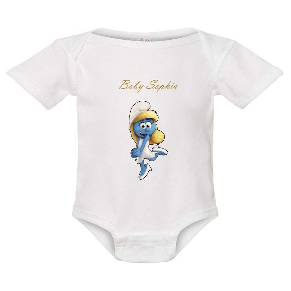 Pikkaboo - Personalized Baby Bodysuit - White