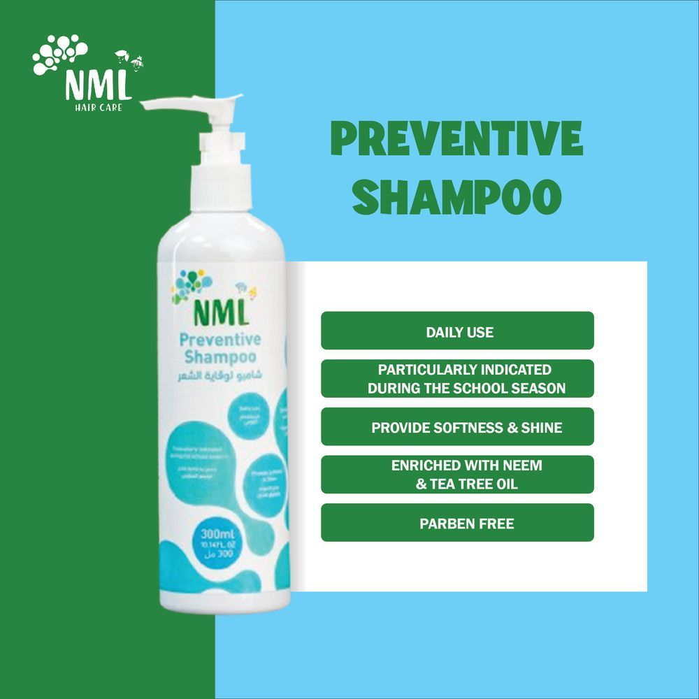 NML - Shampoo Paraben Free Preventive Lice Infestation - 300 ml