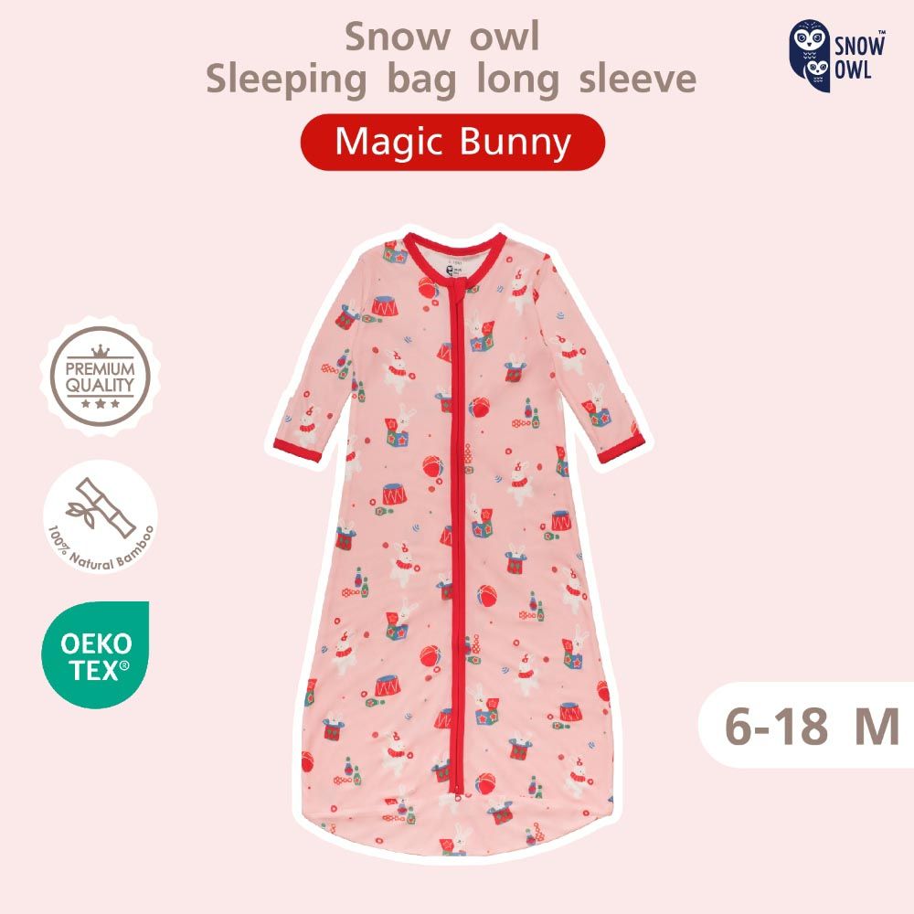 Snow Owl - Long Sleeve Sleeping Bag - Magic Bunny