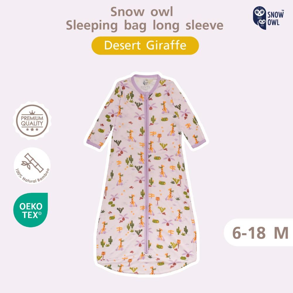 Snow Owl - Long Sleeve Sleeping Bag - Desert Giraffe