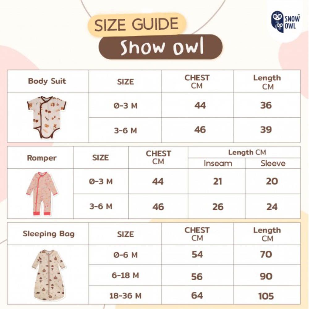 Snow Owl - Body Suit - Bear Bakery