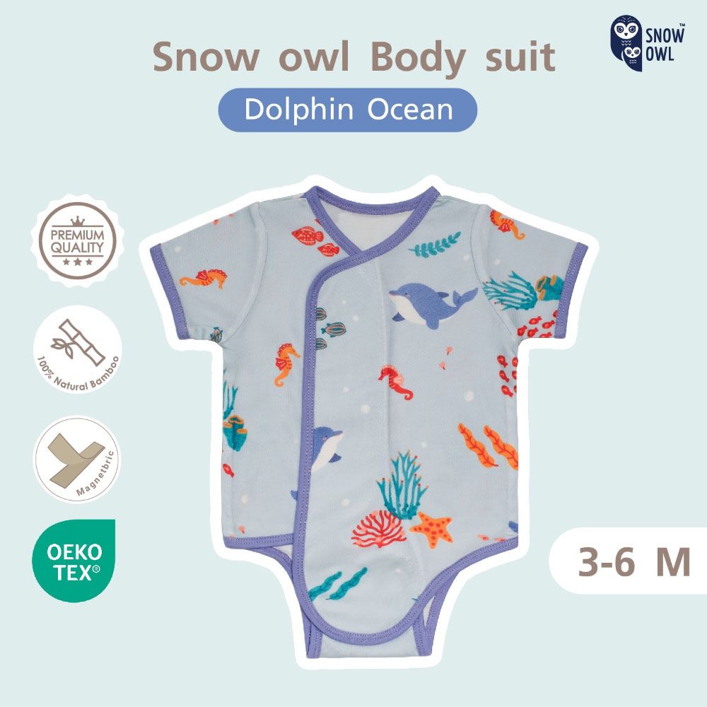 Snow Owl - Body Suit - Dolphin Ocean