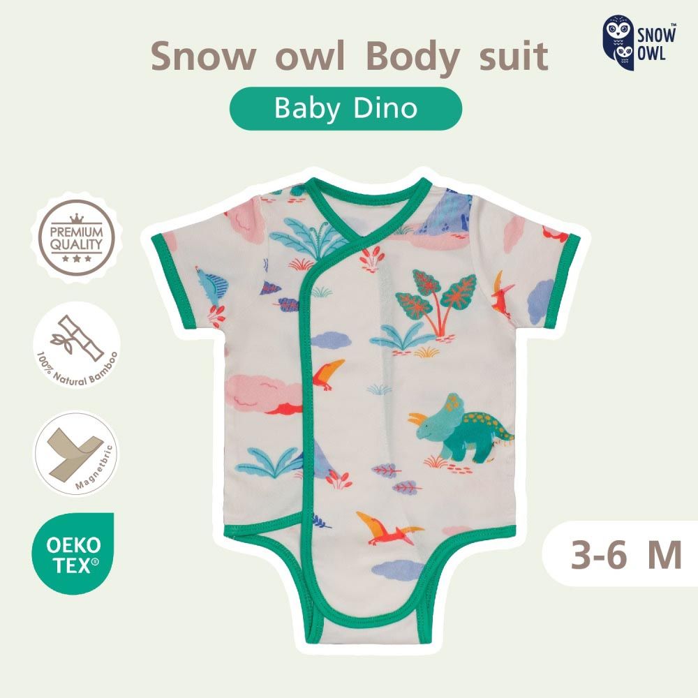 Snow Owl - Body Suit - Baby Dino