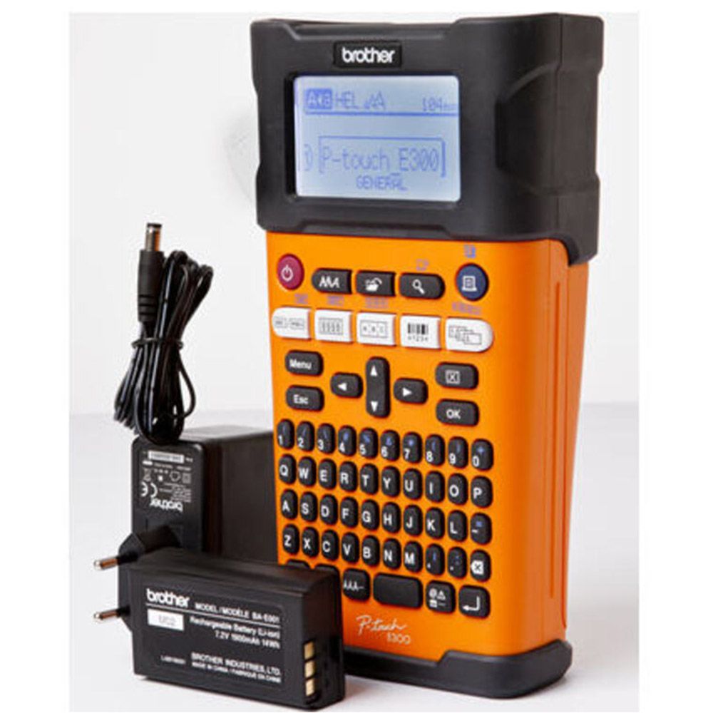 Brother - Industrial Label Printer PTE-300VP - Orange