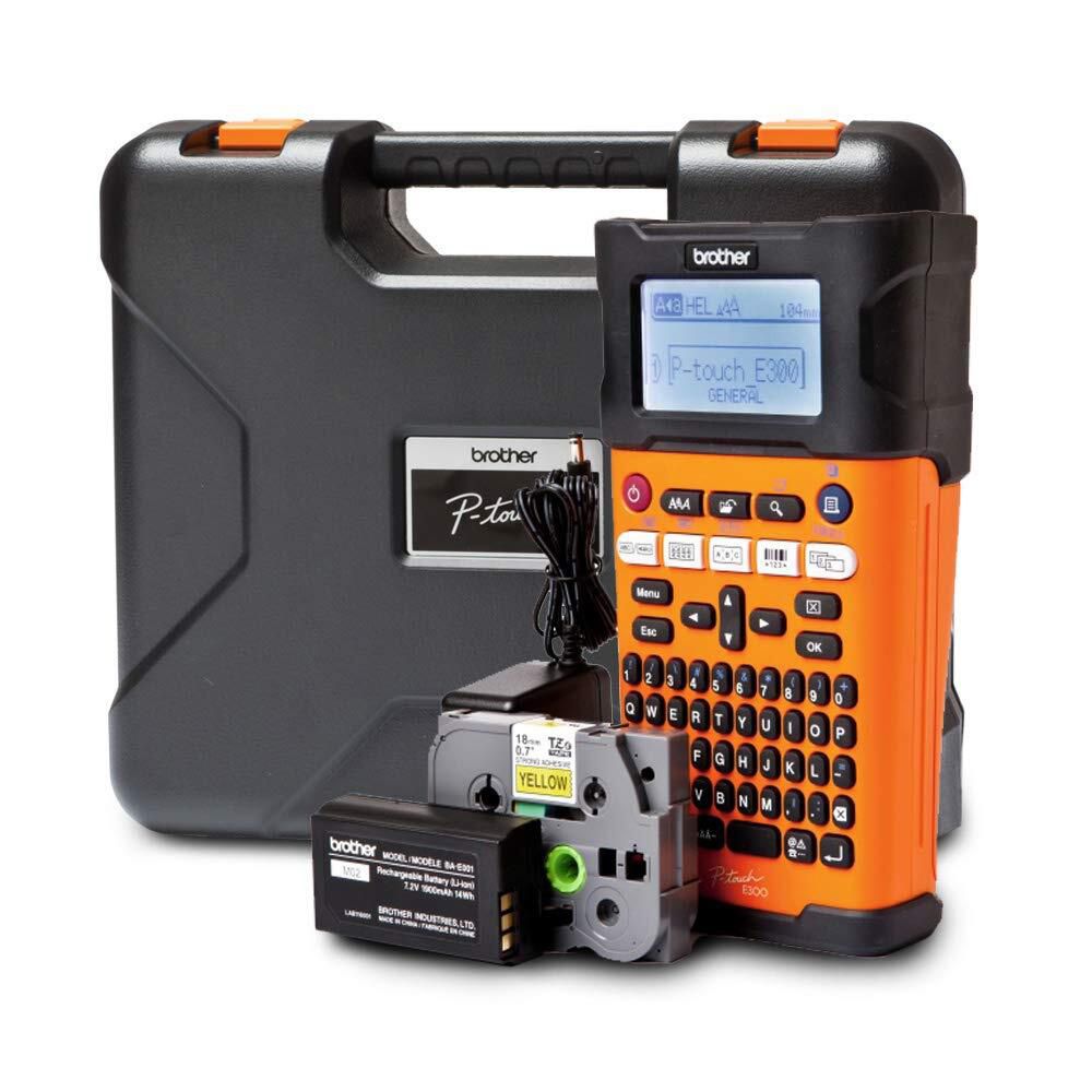 Brother - Industrial Label Printer PTE-300VP - Orange