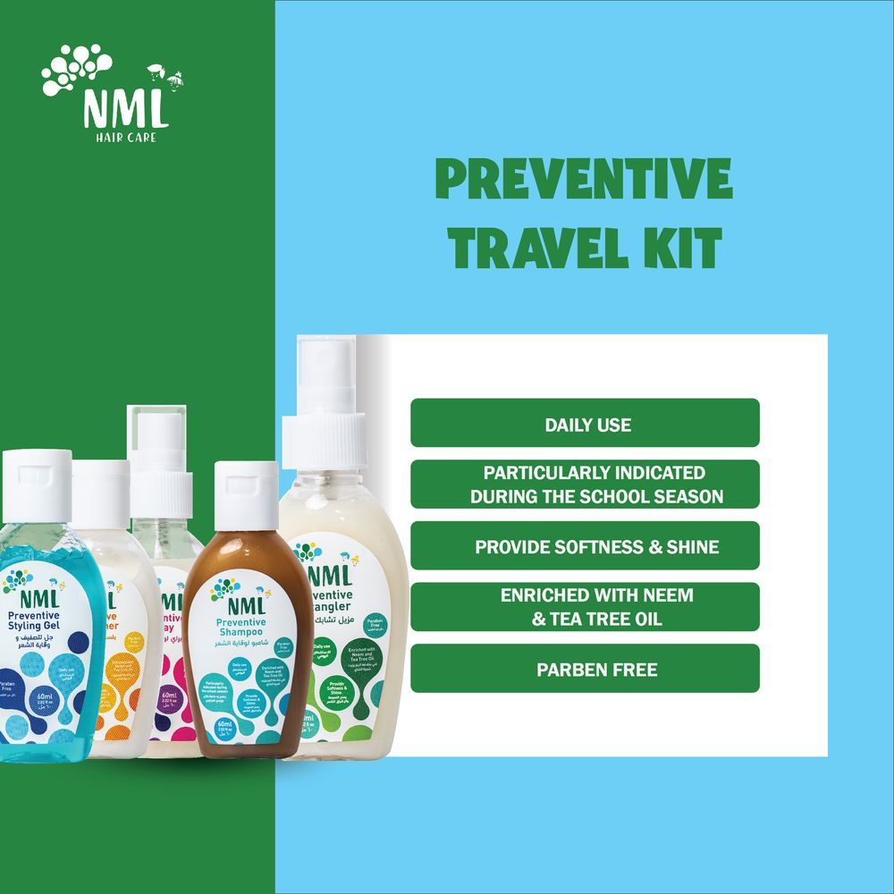 NML - Travel Kit Preventive Lice Infestation - Set of 5