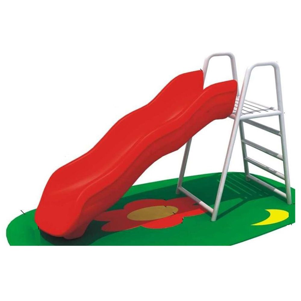 Megastar - Funmania Series Metal Play Slide For Kids - 150cm - Large - Red