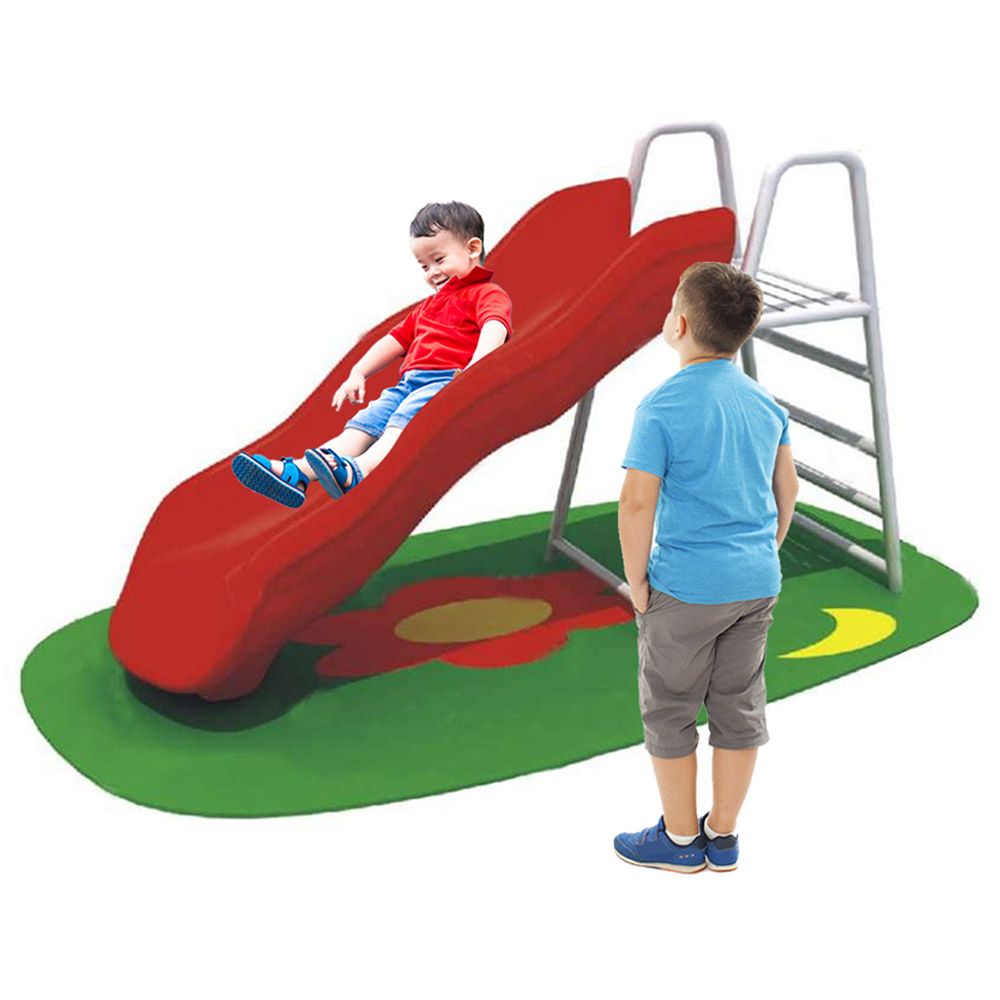 Megastar - Funmania Series Metal Play Slide For Kids - 150cm - Large - Red