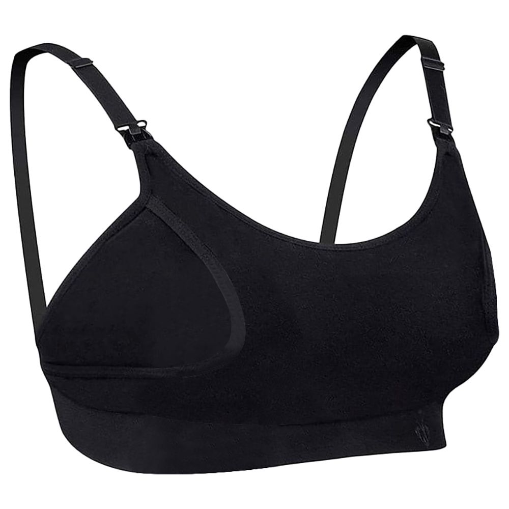 Momcozy - Adjustable Breast-Pumping And Breastfeeding Bra - Black