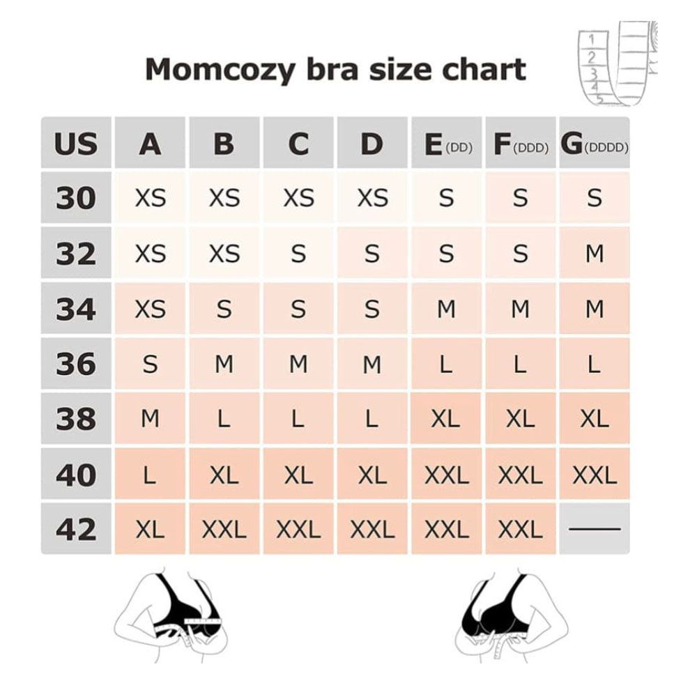 Momcozy - Adjustable Breast-Pumping And Breastfeeding Bra - Black