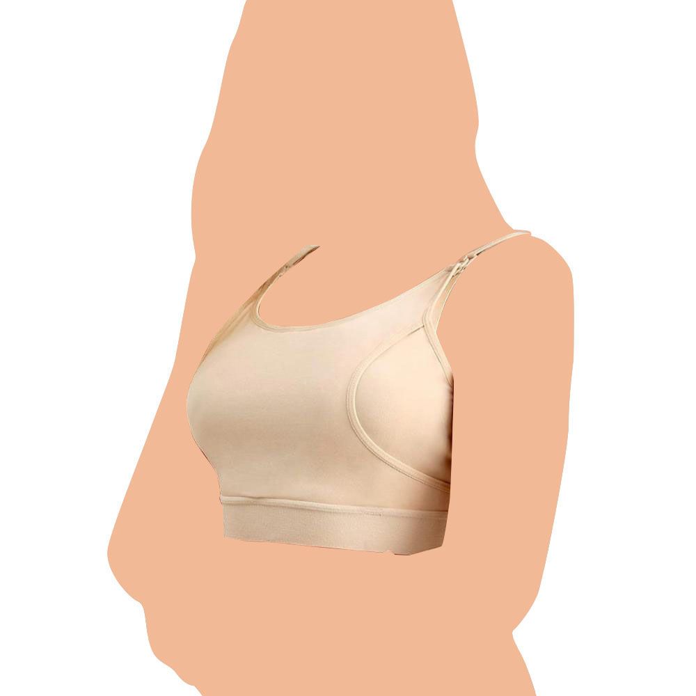 Momcozy - Breast-Pumping And Breastfeeding Bra - Beige