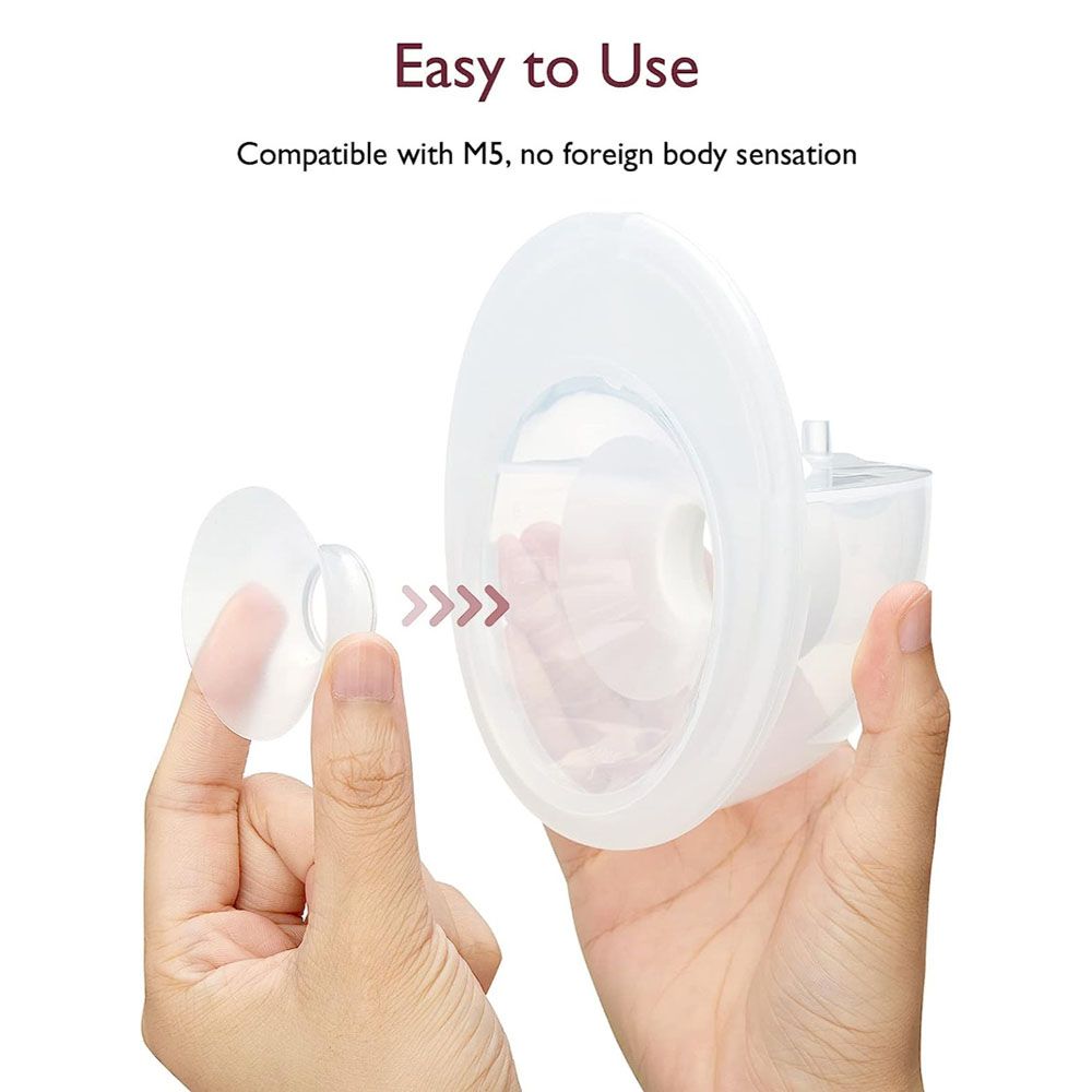 Momcozy - Flange Insert Only For M5 Breast Pump - White - 19 mm